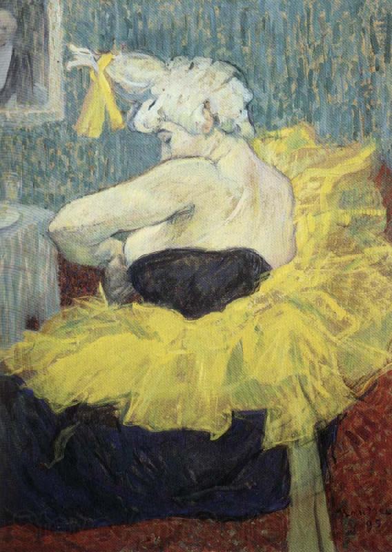 Henri  Toulouse-Lautrec The Clowness Cha-u-Kao Germany oil painting art